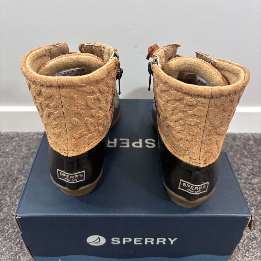 Sperry Women's 7M Beige Saltwater Waterproof Duck Boots NIB - Picture 10 of 13